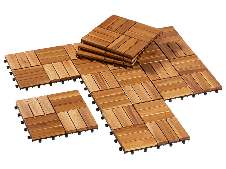 Ga naar volledige schermweergave: LIVARNO home 10 houttegels - afbeelding 1