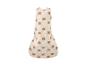 Beige babyslaapzak met beren-, maan- en sterrenpatroon.