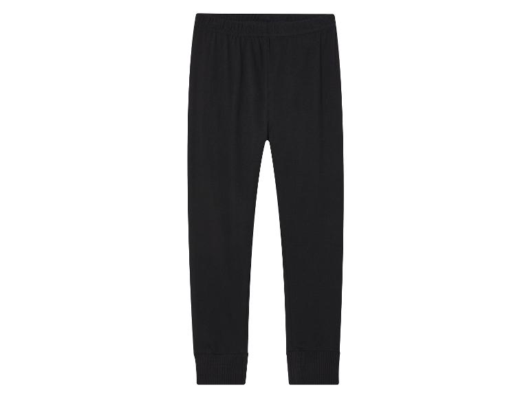 Zwarte joggingbroek met elastiek aan de taille.