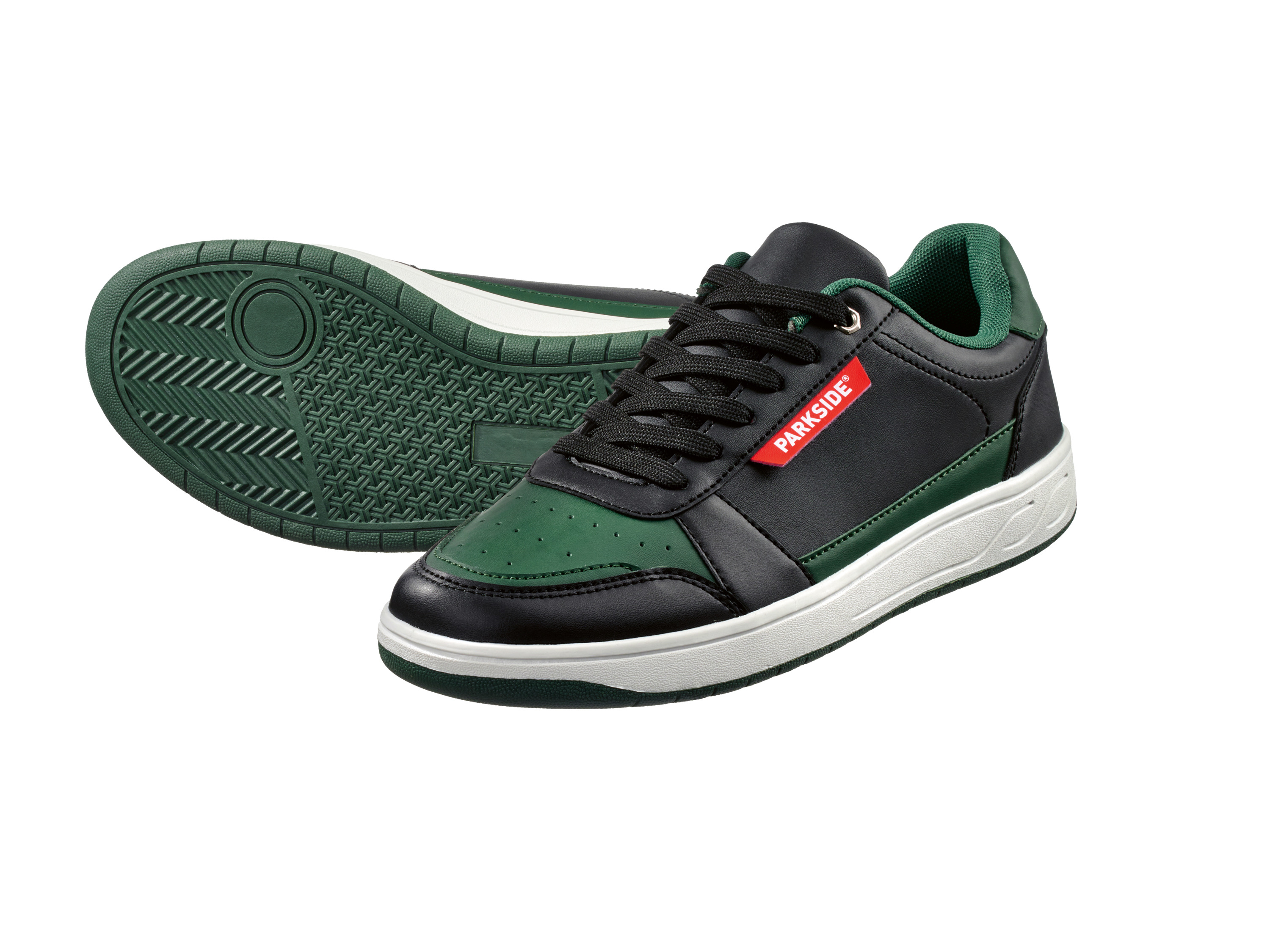 PARKSIDE Heren sneakers (Zwart/groen, 42)