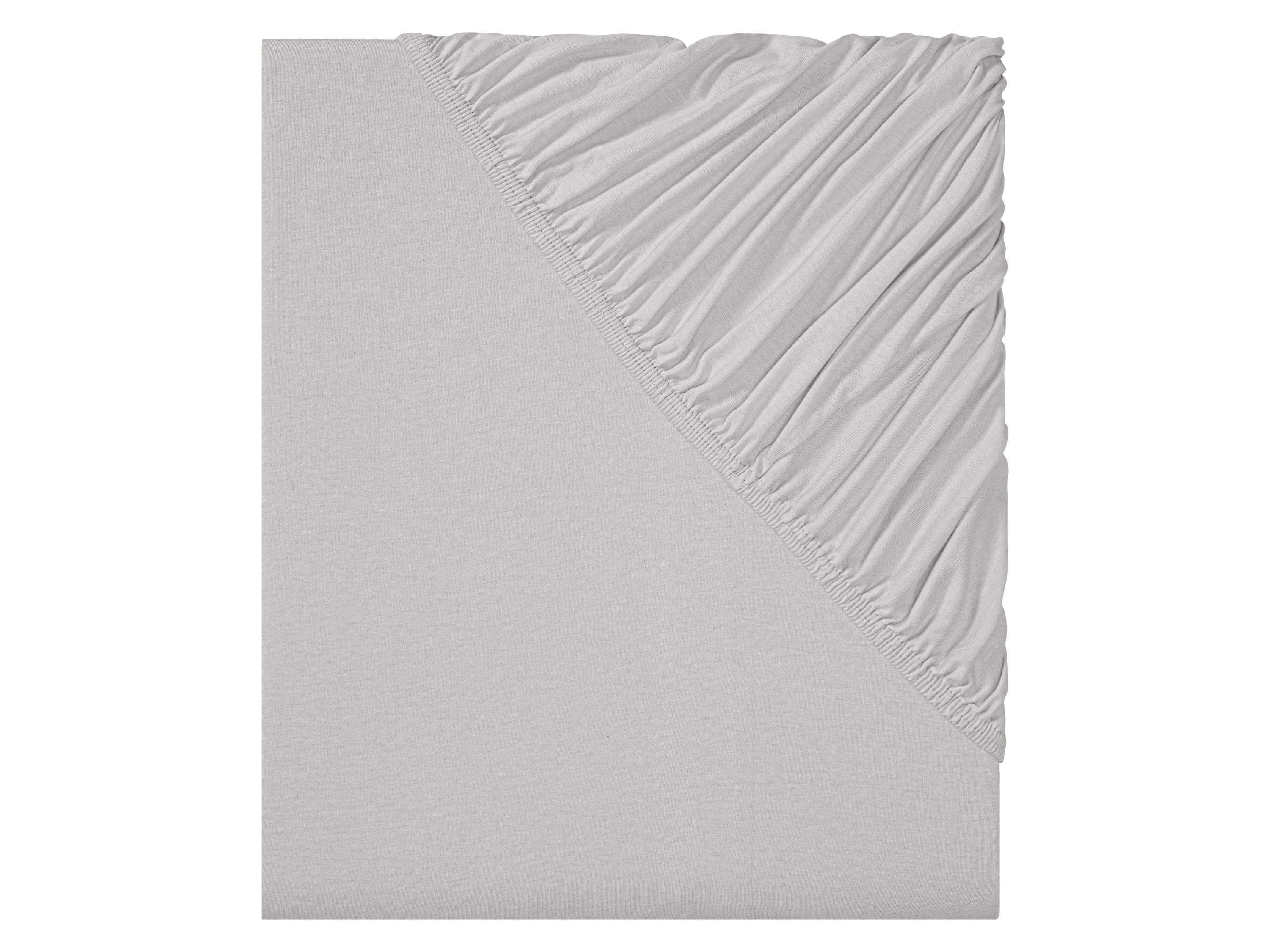 LIVARNO home Jersey hoeslaken 140-160 x 200 (Lichtgrijs) afbeelding