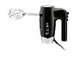 Zwarte handmixer met metalen gardes en het opschrift '1973'.