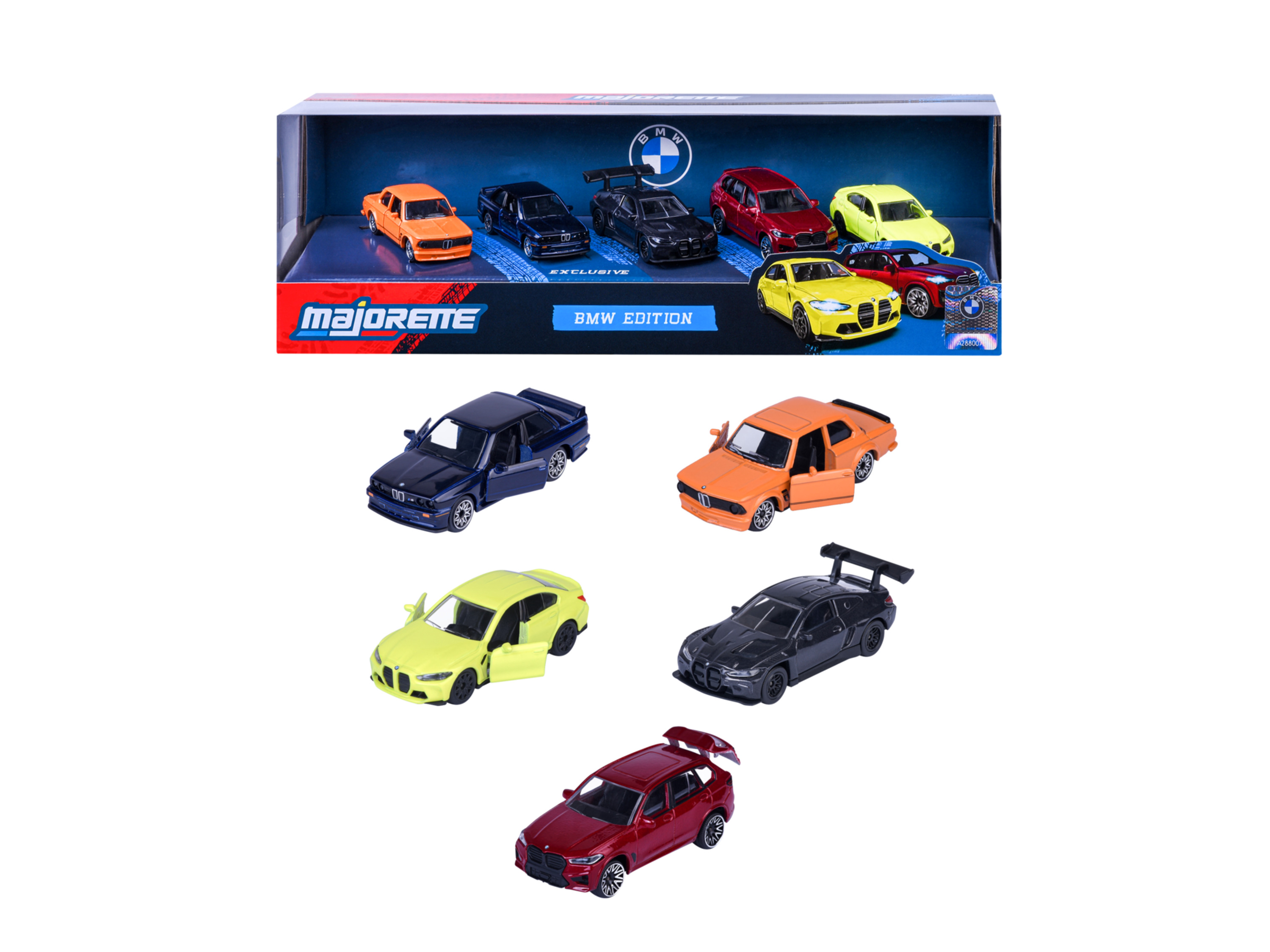MAJORETTE BMW speelgoedauto's, 5-delig