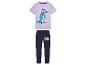 My Little Pony pyjama met een roze unicorn print en blauwe broek.
