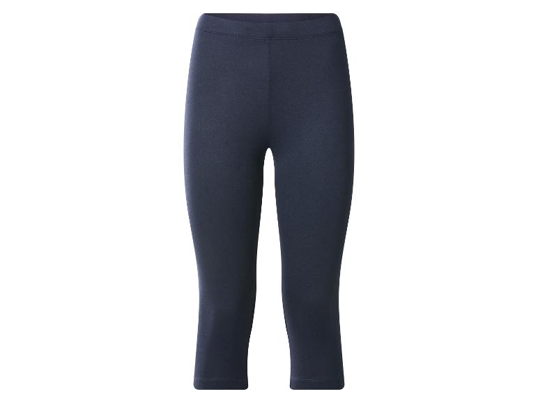Donkerblauwe capri legging voor dames