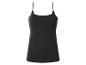 Zwarte dames camisole met spaghettibandjes