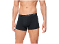 Zwarte herenboxershorts met elastische tailleband.