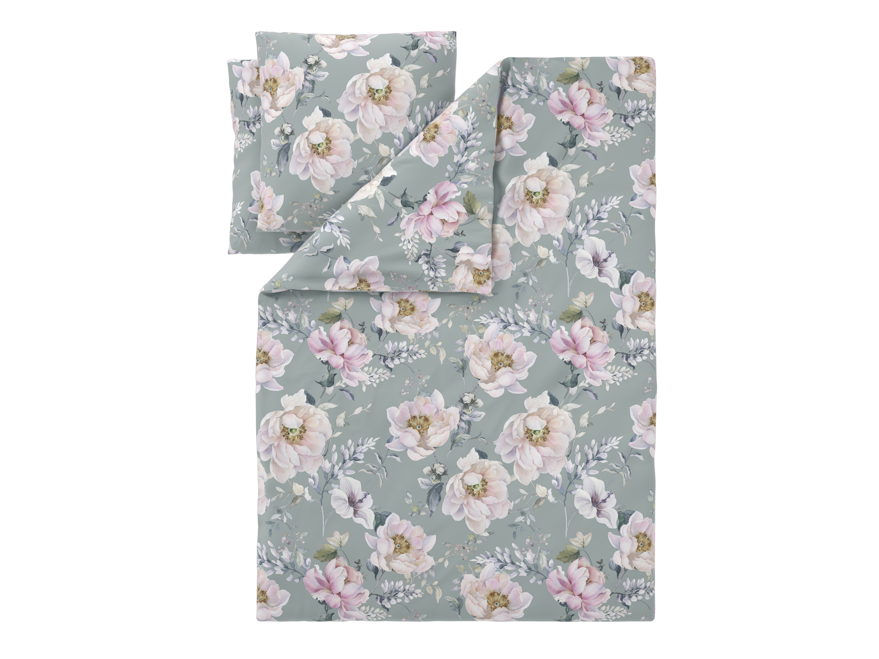 LIVARNO Dekbedovertrek 200 x 200 cm (Pioenrozen)