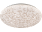 Ovale plafondlamp met bloemmotief en glittereffect