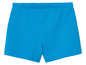 Blauwe shorts met elastische tailleband.