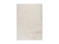 Rechthoekig crèmekleurig hoogpolig vloerkleed