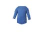 Blauwe baby romper met lange mouwen