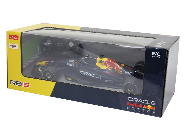 Red Bull Oracle Racing RB18 R/C raceauto schaal 1:18 in displaydoos.