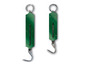 Twee groene Parkside pocket weegschalen met haken