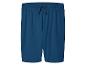 Donkerblauwe sport shorts met aantrekkoord.