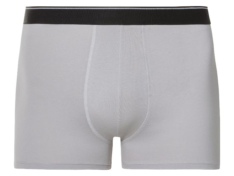 Grijze boxershorts voor heren met zwarte band.