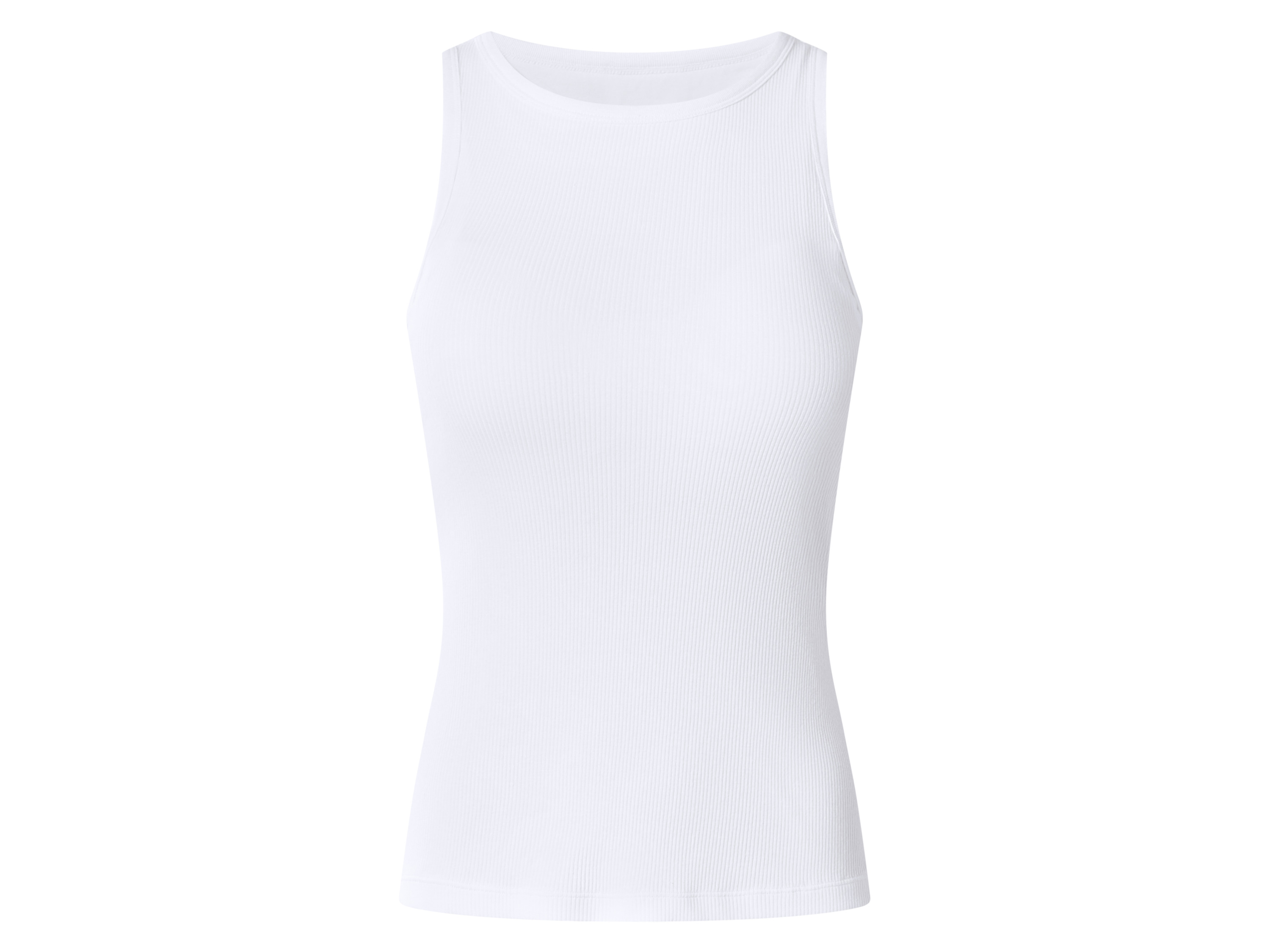 esmara Dames top met geïntegreerde bh (Wit, L (44/46))