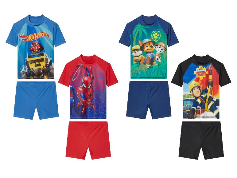 Kinder zwemkleding: Hot Wheels, Spiderman, Paw Patrol en Brandweerman Sam.