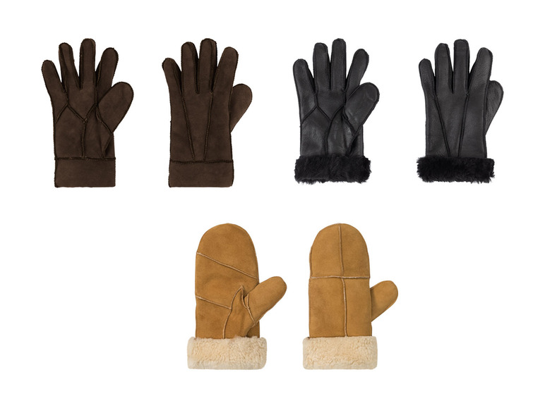 Ga naar volledige schermweergave: esmara® Dames lamsvel handschoenen - afbeelding 1