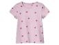 Lila kinder t-shirt met hartjesprint.