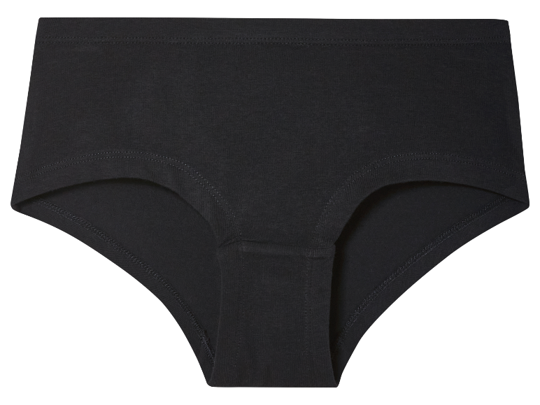 Zwarte katoenen onderbroekjes.
