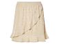 Beige rok met ruffles, eyelet stijl.