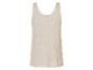 Beige luchtig katoenen tanktop.