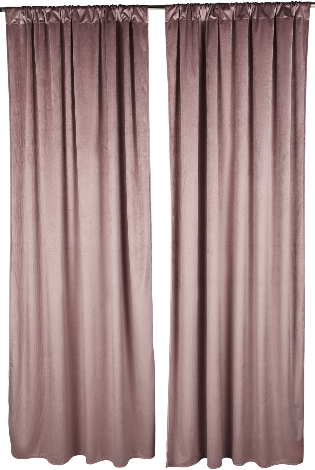 LIVARNO Velours gordijnen 135 x 254 cm (Lichtroze)