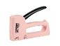 LIVARNO® Handtacker »R53« in roze met zwart handvat, gemarkeerd met 'Rapid LJUNG' en '53'.