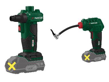 PARKSIDE® Accu-luchtpomp of -compressor 20 V zonder accu en lader