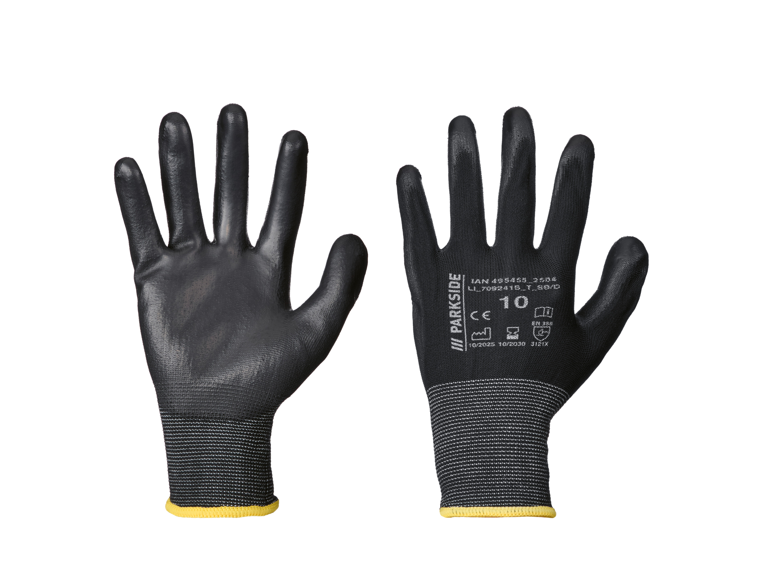 PARKSIDE 3 Paar werkhandschoenen (Midi Flex, 10)
