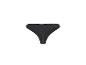 Zwarte dames string met hoge taille.