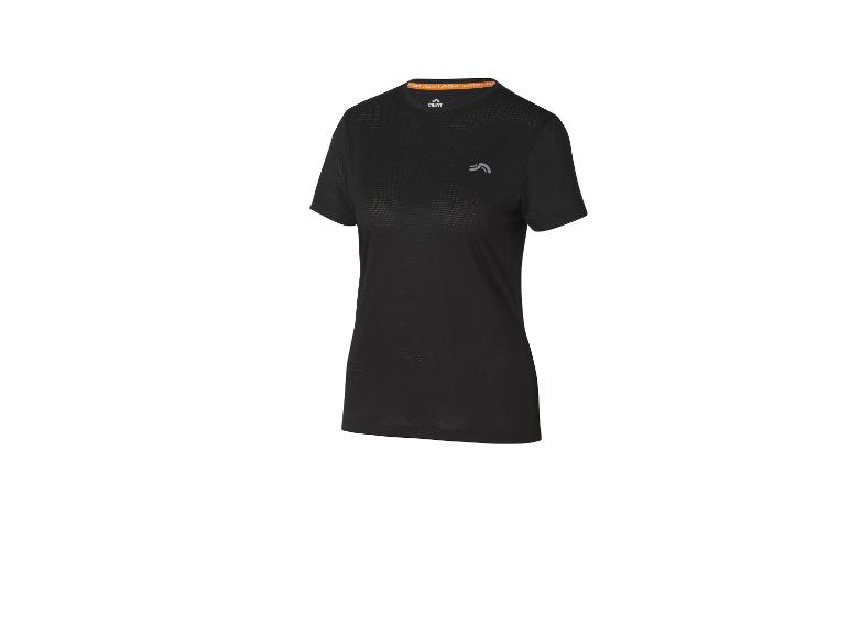 Zwart Crivit sport-T-shirt met korte mouwen voor dames