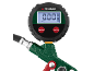 Digitale bandenspanningsmeter met display en groene handgreep