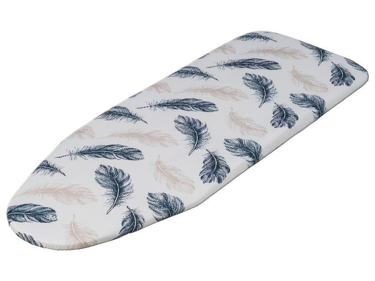 Strijkplankhoes met verenpatroon.