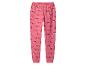 Roze pyjamabroek met kersttekkelprint