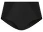 Zwarte slip met hoge taille en kanten details