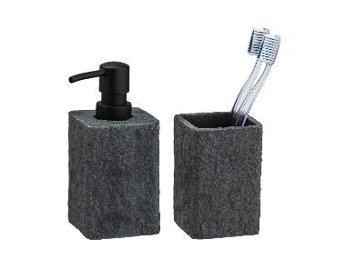Wenko Zeepdispenser en tandenborstelhouder Villata