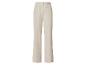 Beige dames joggingbroek met elastische tailleband.