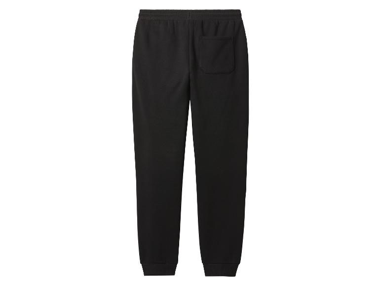 Zwarte joggingbroek met elastische tailleband en een achterzak.