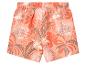 Kinder shorts met koraal tropisch patroon.