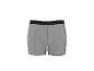 Grijze herenboxershort met zwarte tailleband en witte strepen