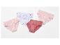 Vier damesonderbroeken: twee lichtroze, één wit met hartjes en één donkerroze