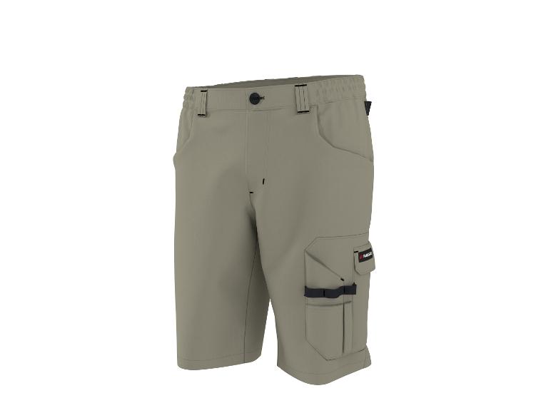 PARKSIDE werkshorts met meerdere zakken en zwarte details.