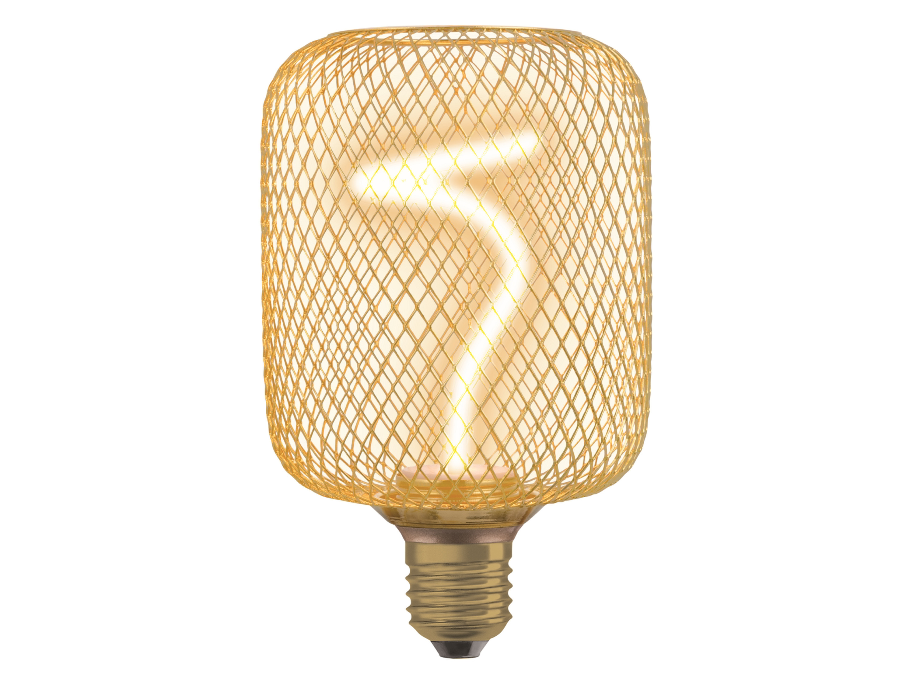 OSRAM Filamentlamp met metalen behuizing (goud/hoekig)