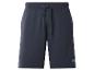Marineblauwe sweatshorts met trekkoord en geborduurd logo.