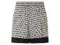 Geprinte shorts met elastische tailleband en zwarte zoom.