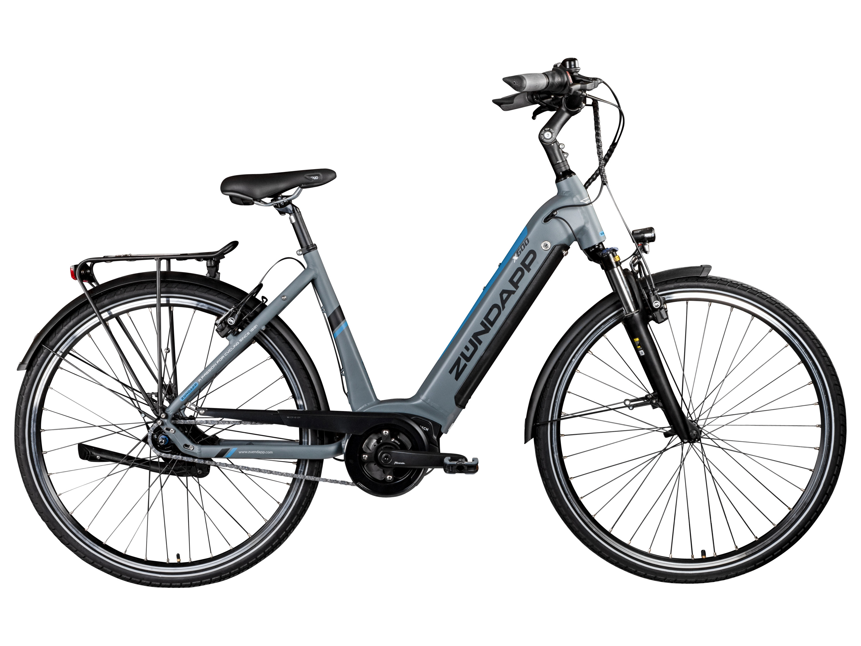 Zündapp Elektrische fiets City X600 (Grijs/blauw)