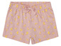 Roze shorts met een bananenprint.