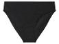 Zwarte hoog uitgesneden katoenen slip